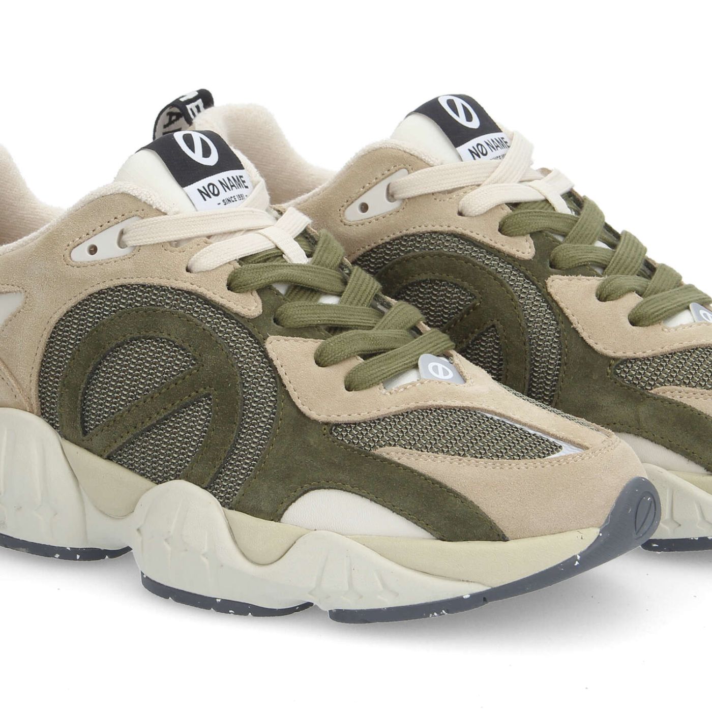 KRAZEE RUNNER M - SUEDE/MESH - IVORY/OLIVE